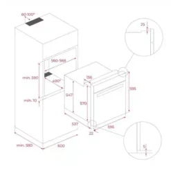 Пиролитична фурна Teka HLB 85 Infinity G1 MaestroPizza - черен мат